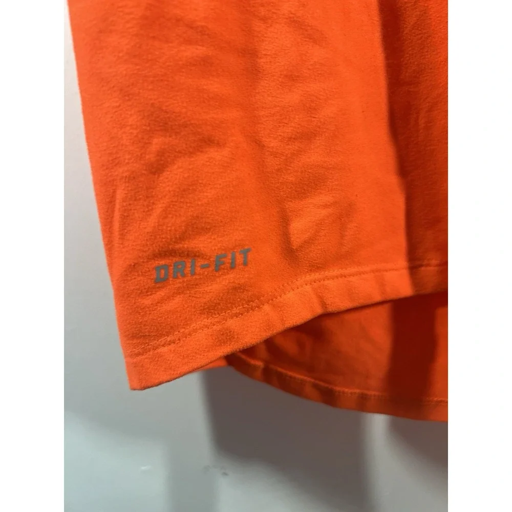 Nike Dri-FIT Running 1/4 Zip Pullover Mens Large Orange Long Sleeve 504606-853